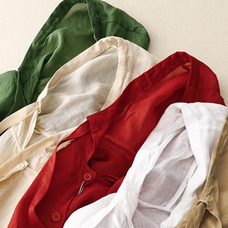 Rumi – Linen Hoodie