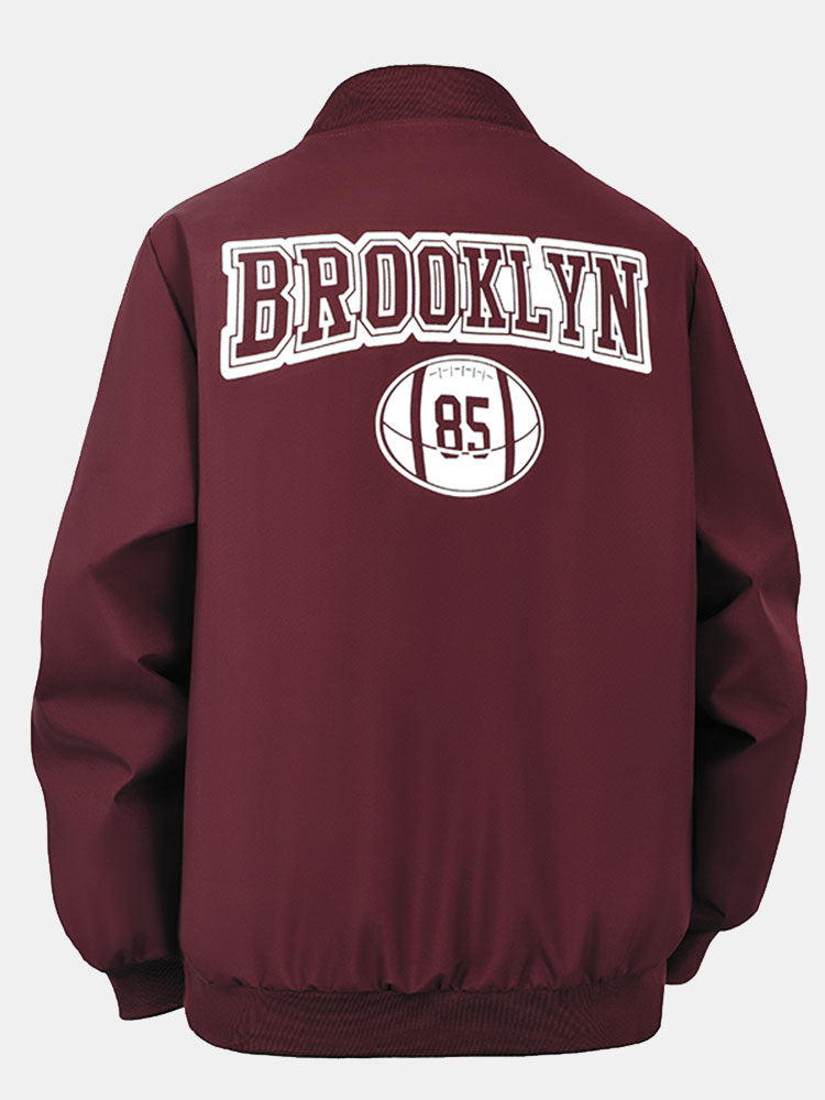 New York Brooklyn Rugby Print Jacket
