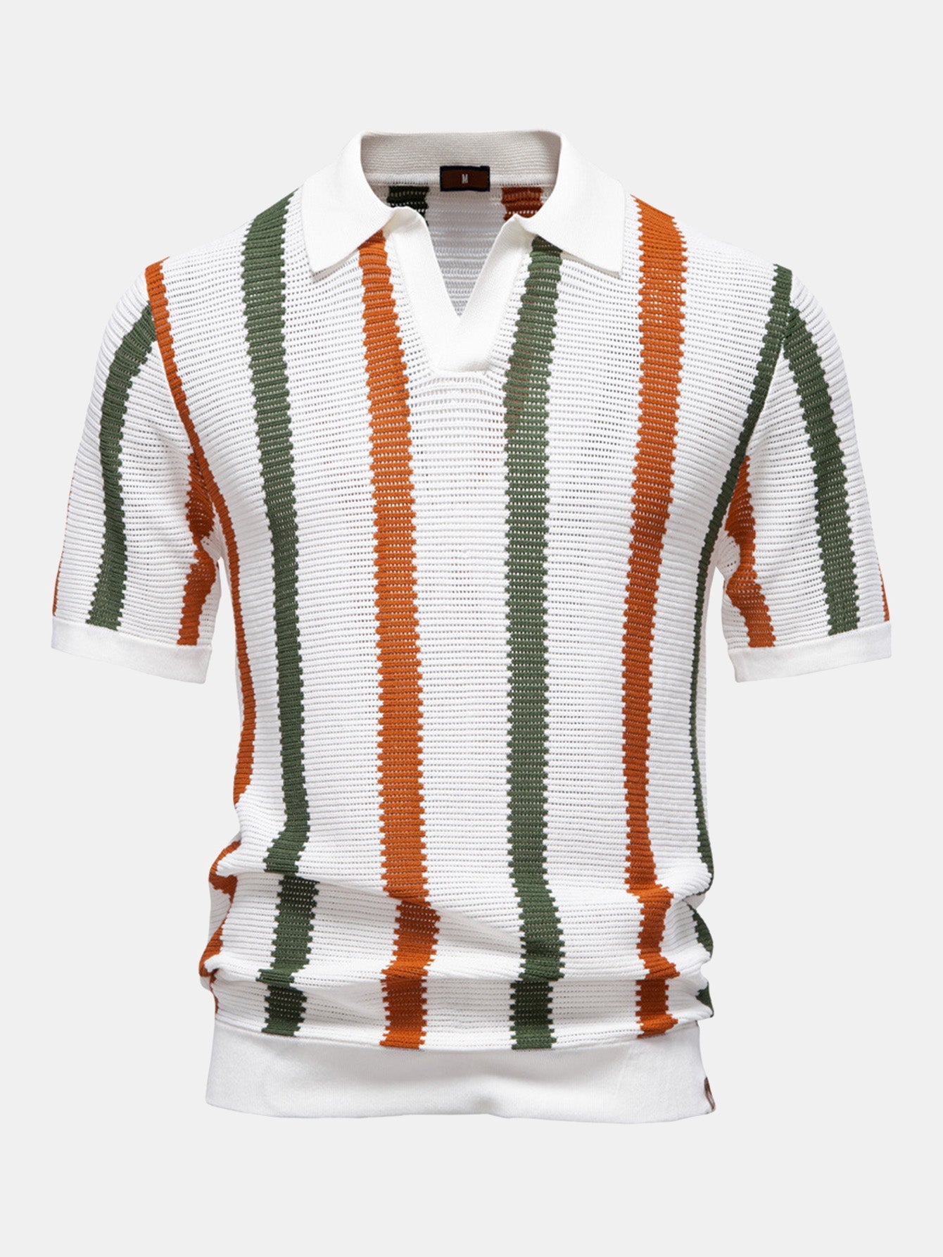 Liam – Striped Polo & Linen Pants Set