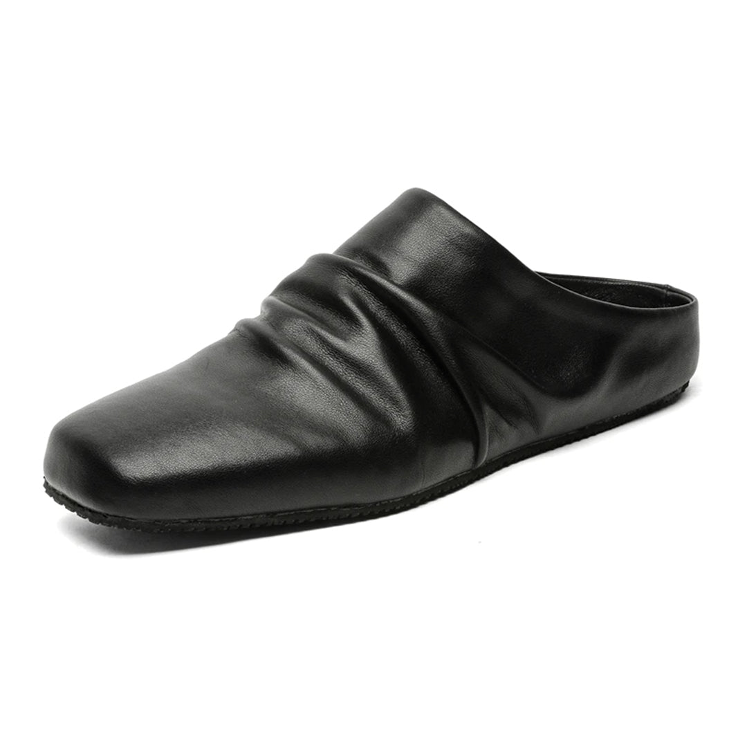 Draped Leather Loafer