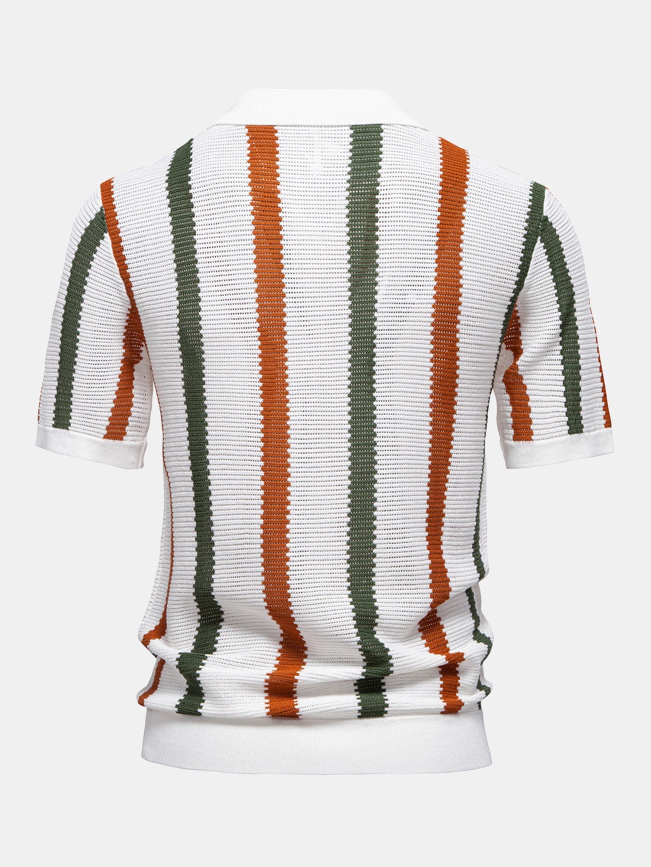 Liam – Striped Polo & Linen Pants Set