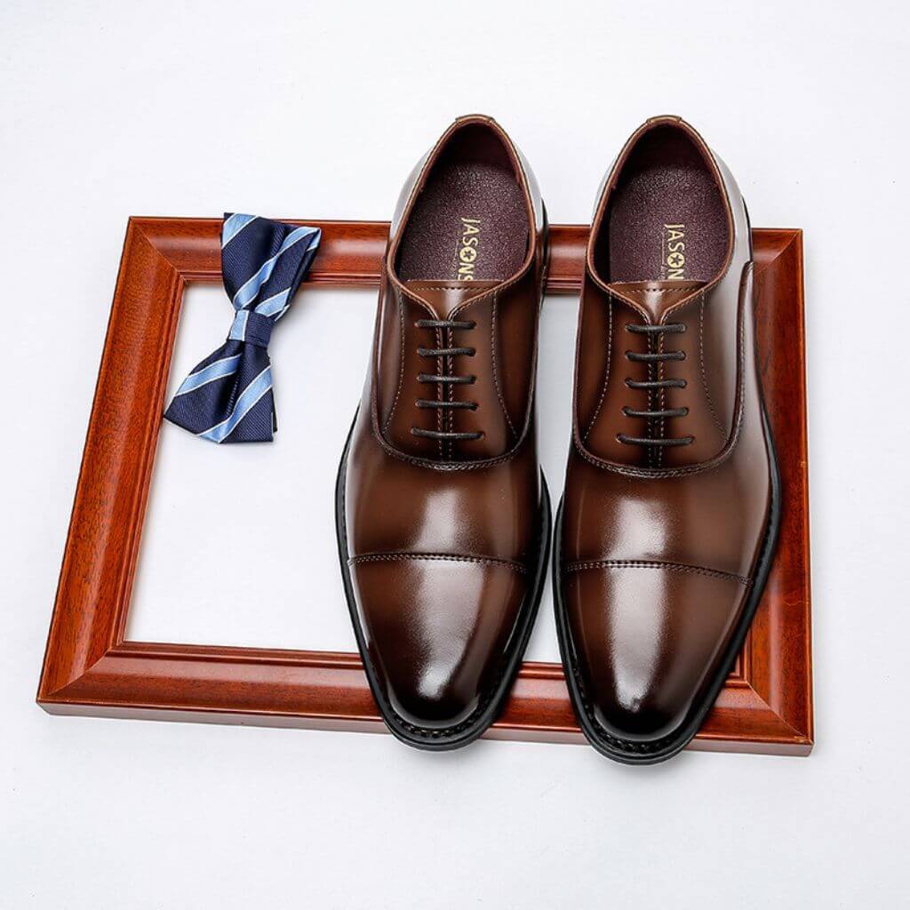 Elevare™ – British Oxford Height-Increase Leather Shoes