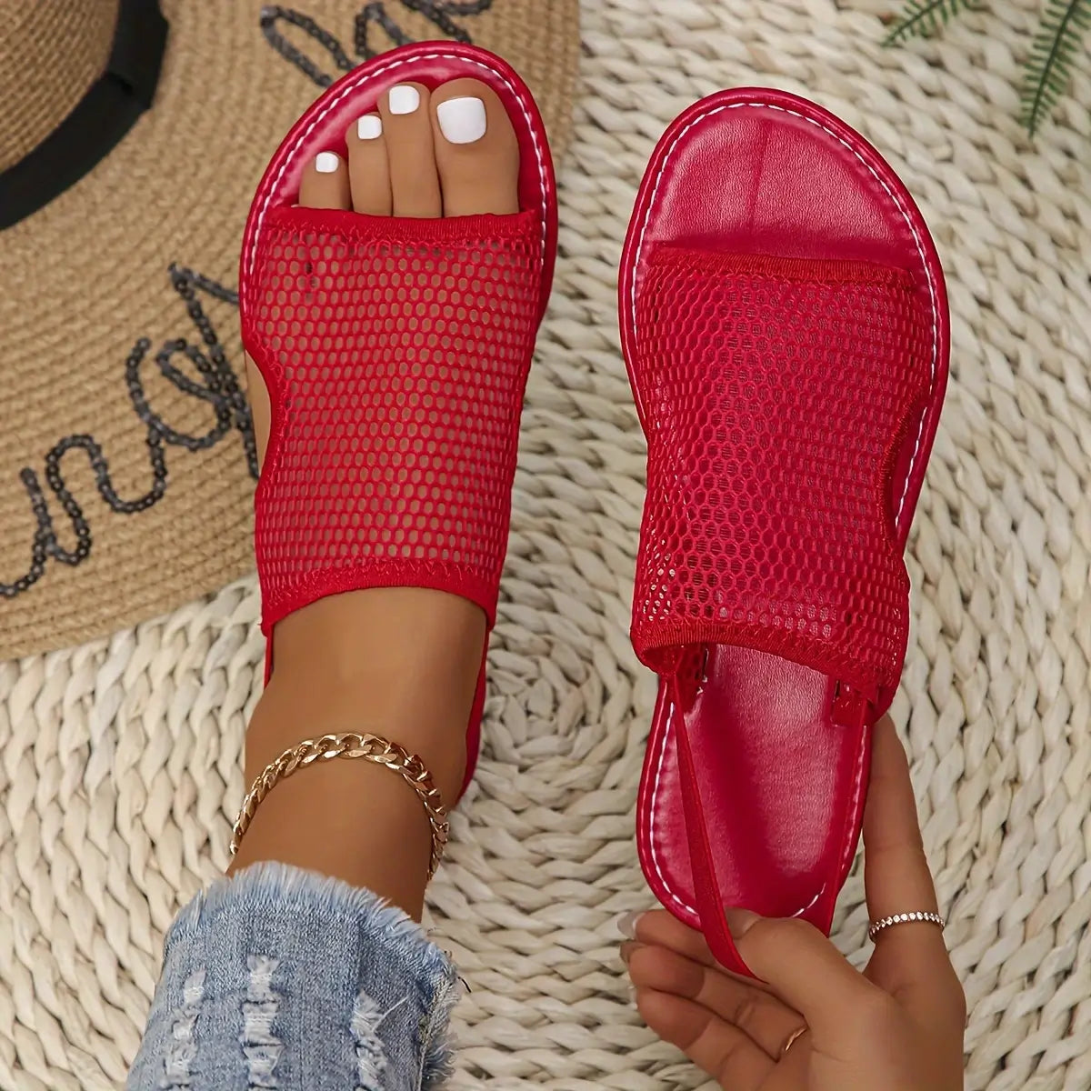 Lily Mesh Sandals