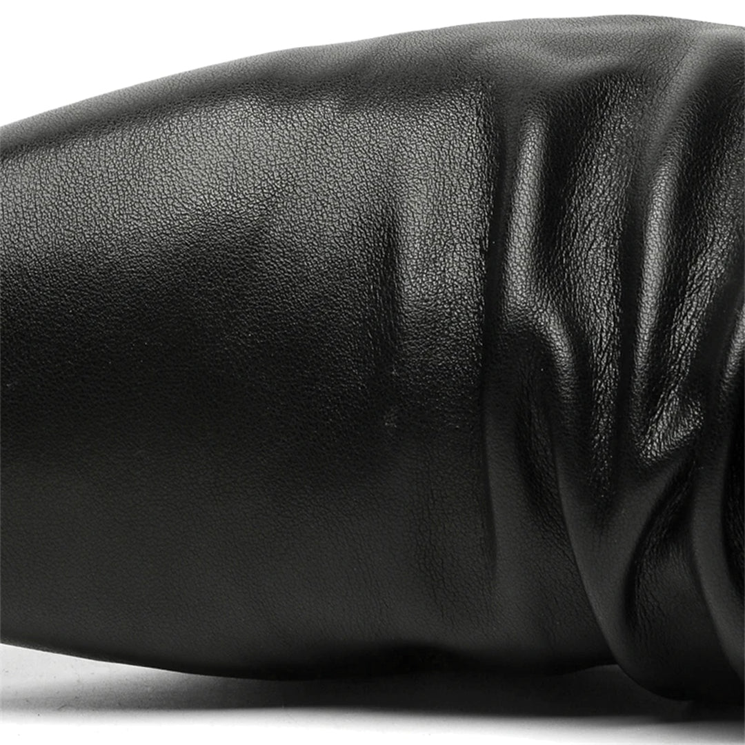Draped Leather Loafer