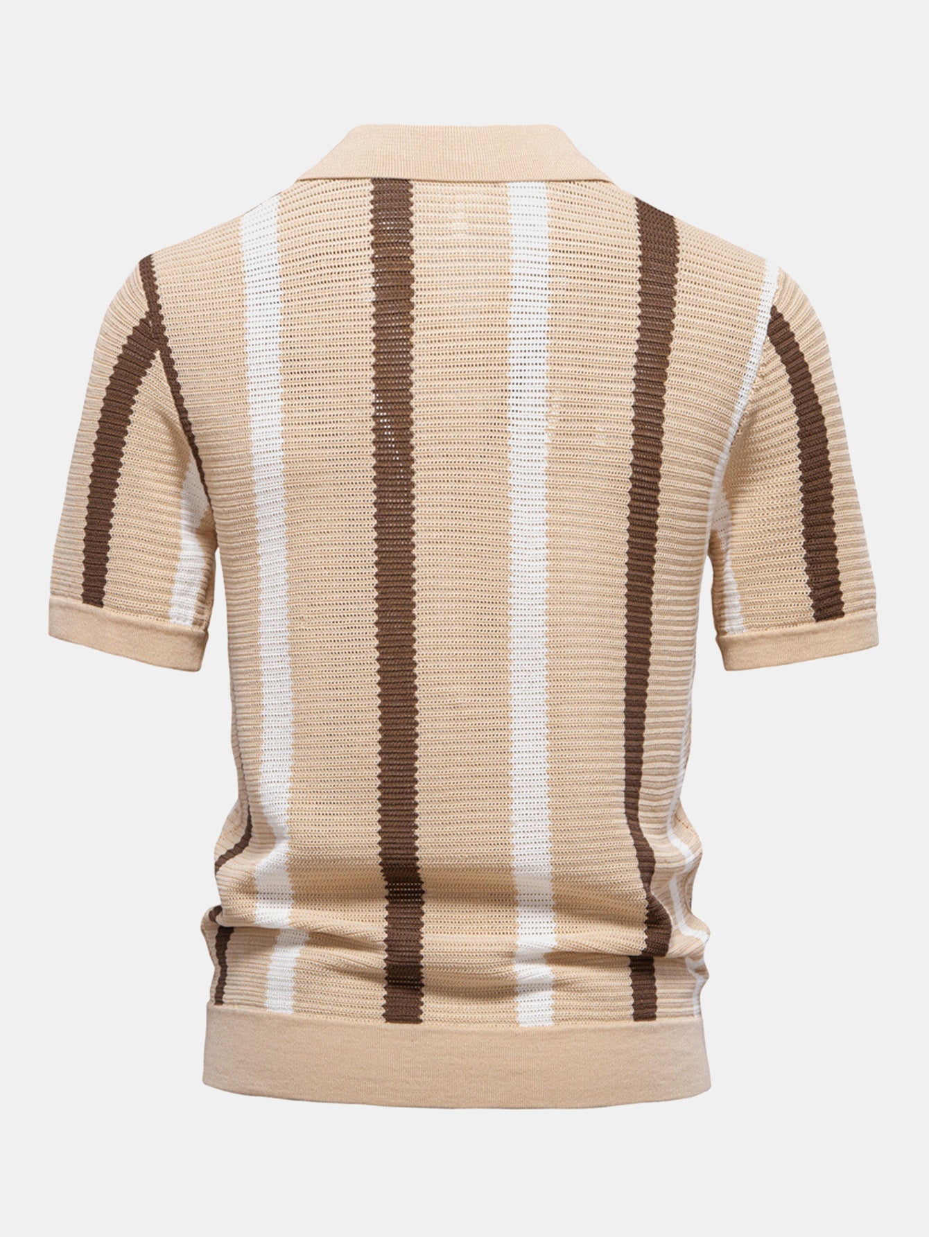 Liam – Striped Polo & Linen Pants Set
