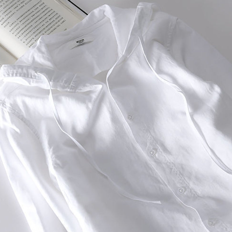 Lumen – Cotton Hooded Shirt