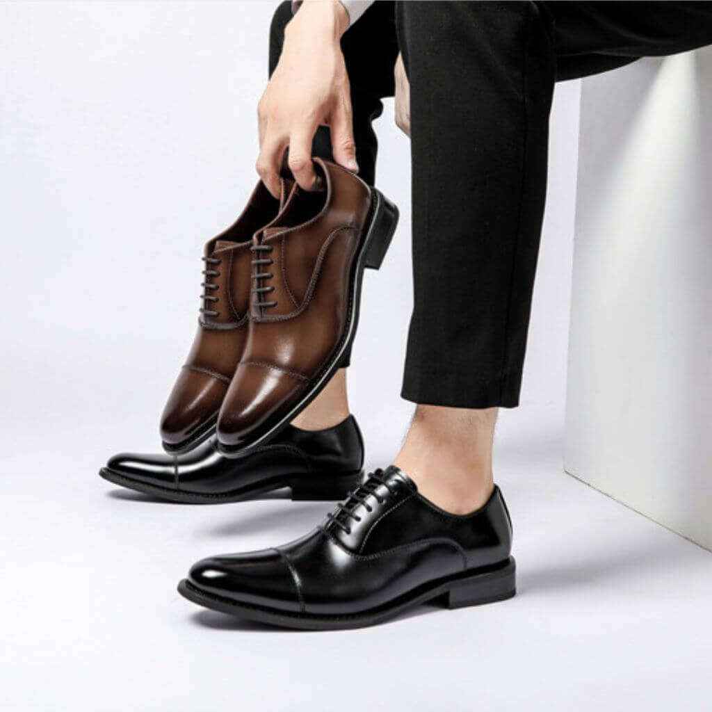 Elevare™ – British Oxford Height-Increase Leather Shoes