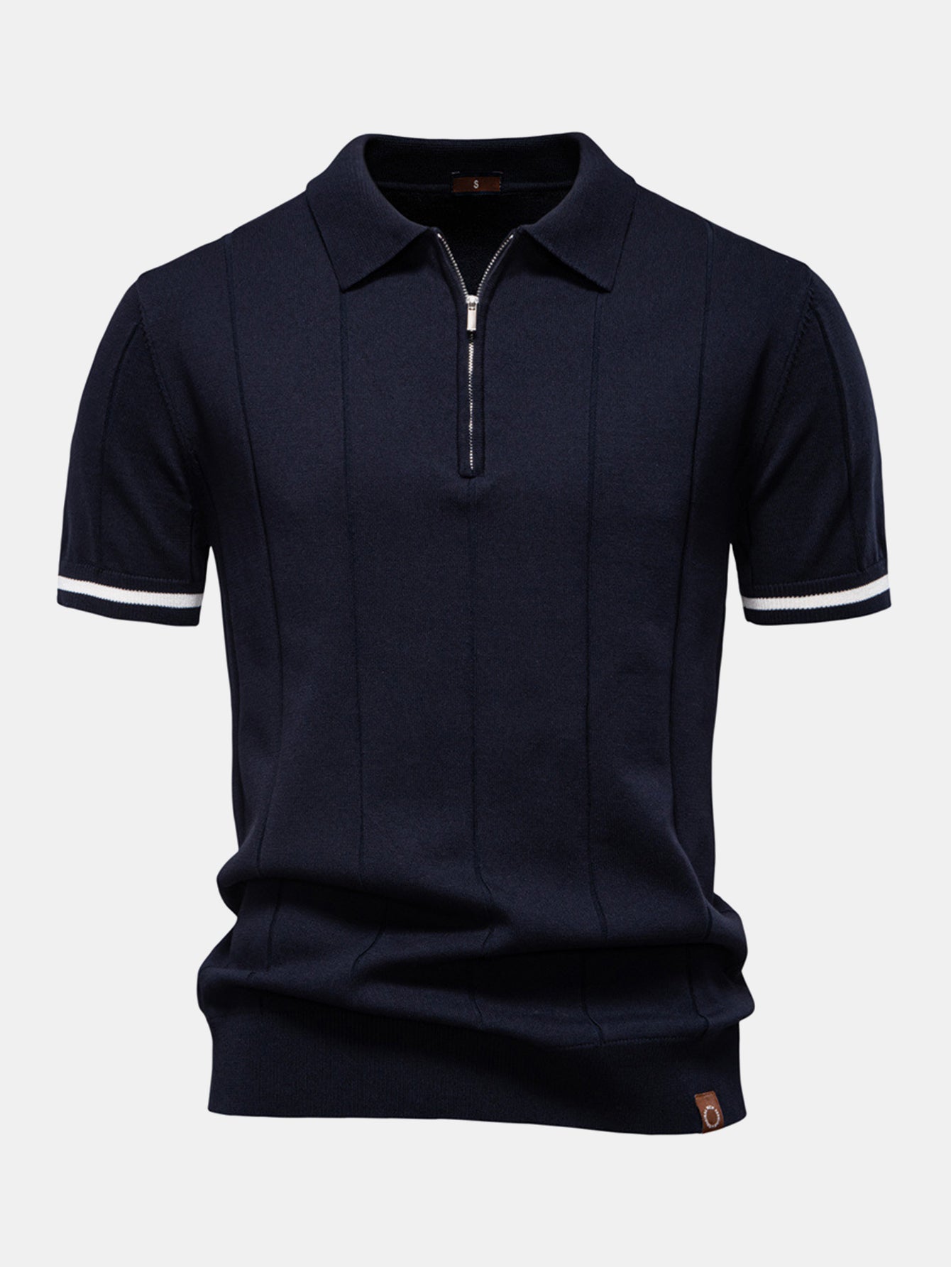 Arlo Contrast Zip Polo Set