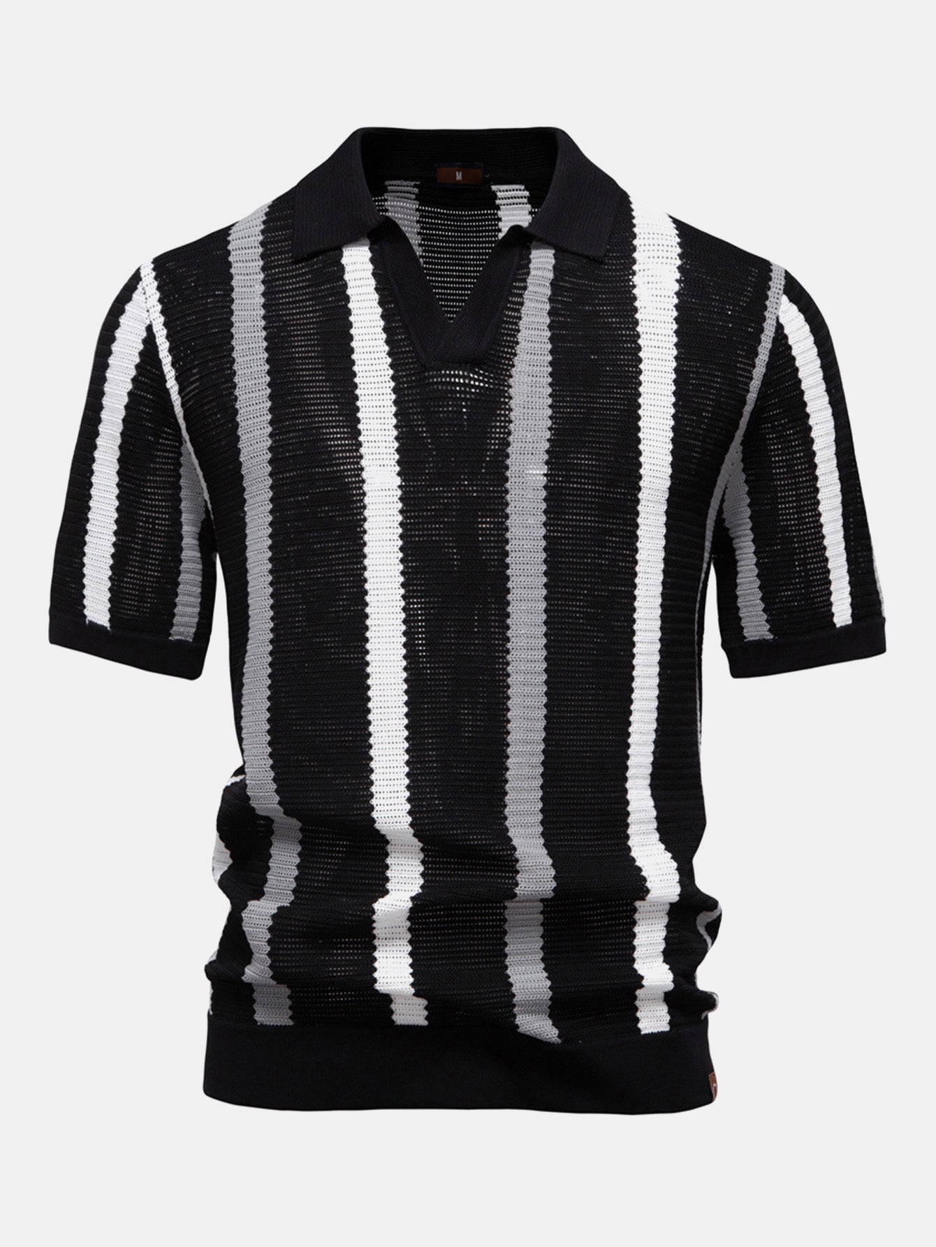 Liam – Striped Polo & Linen Pants Set