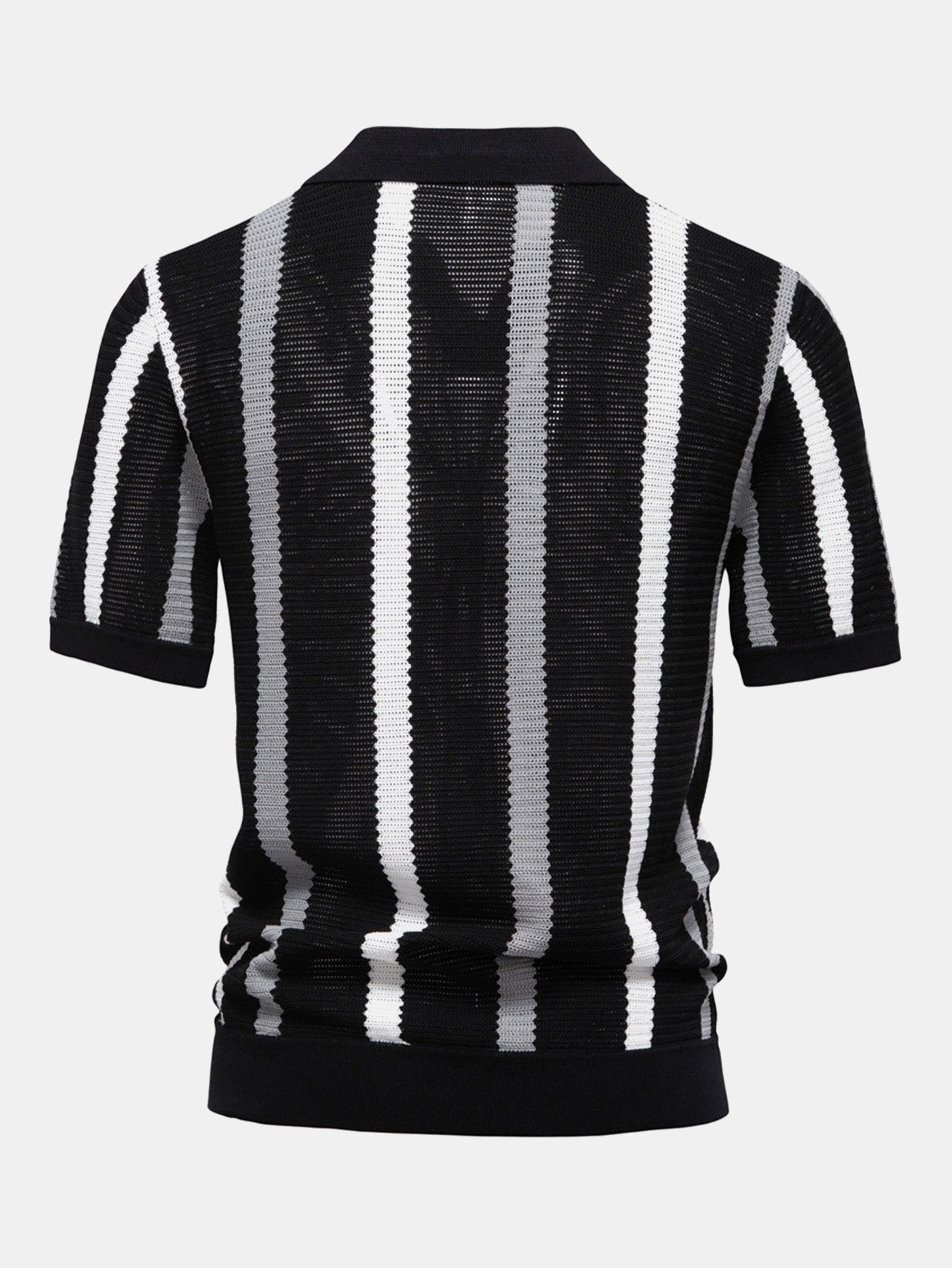 Liam – Striped Polo & Linen Pants Set