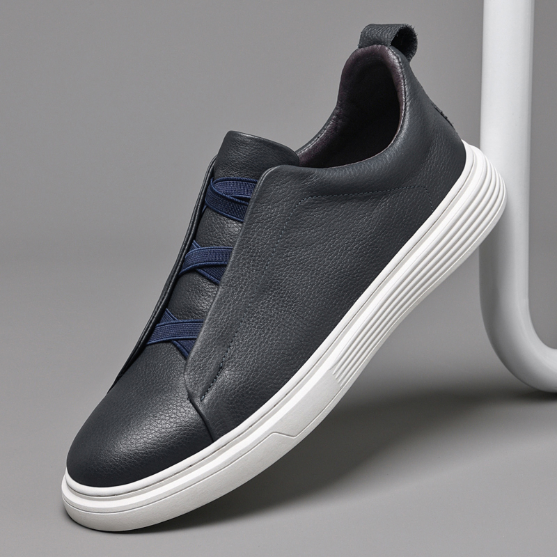Vanguard – Genuine Leather Loop-Lace Sneakers