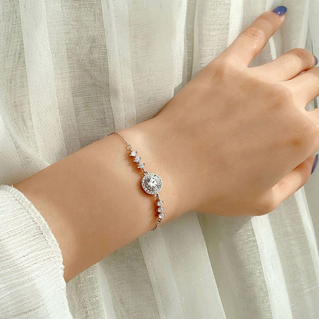 925 Silver Moissanite Bracelet