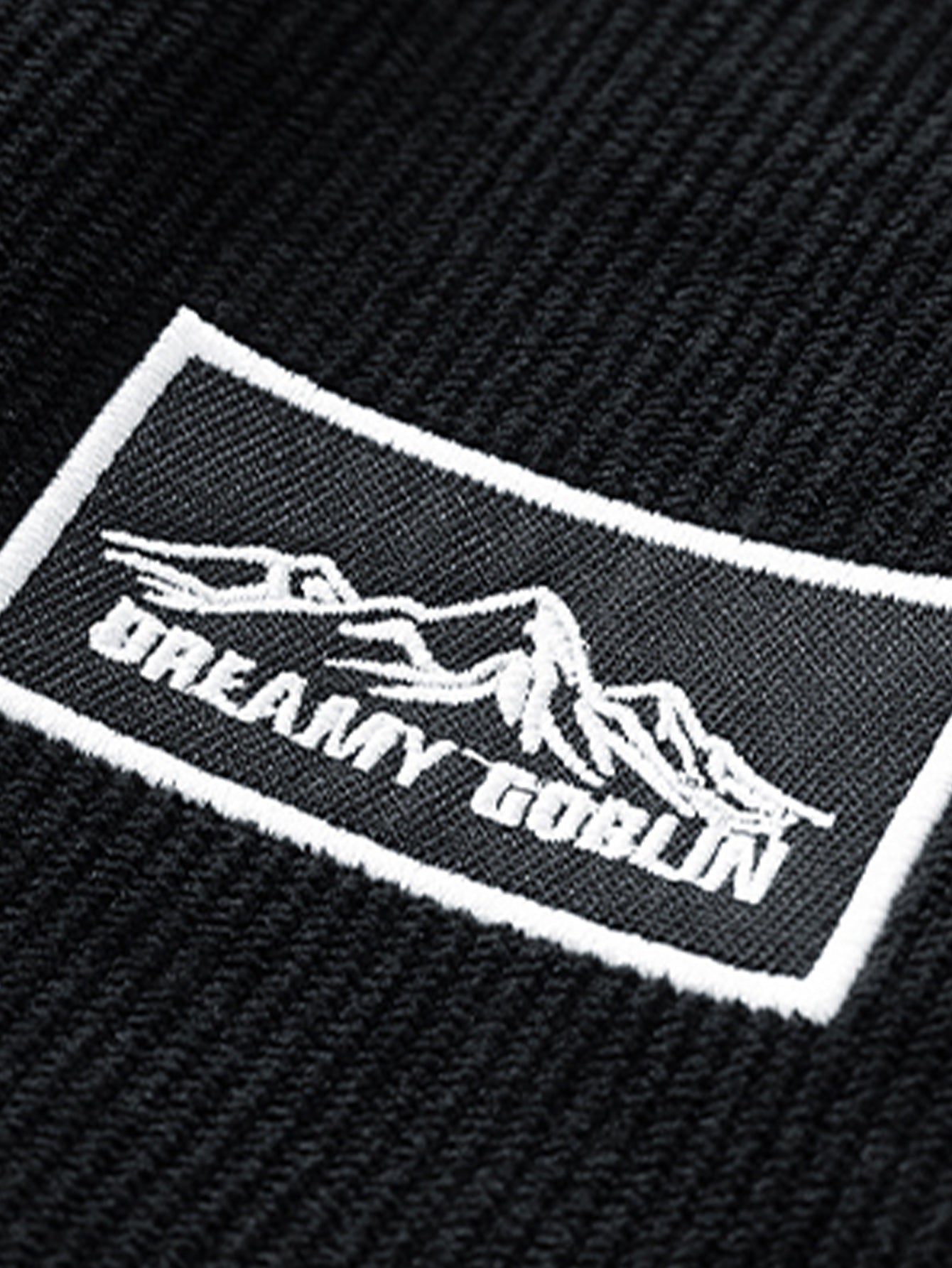 Mountain Embroidery Corduroy Baseball Jacket