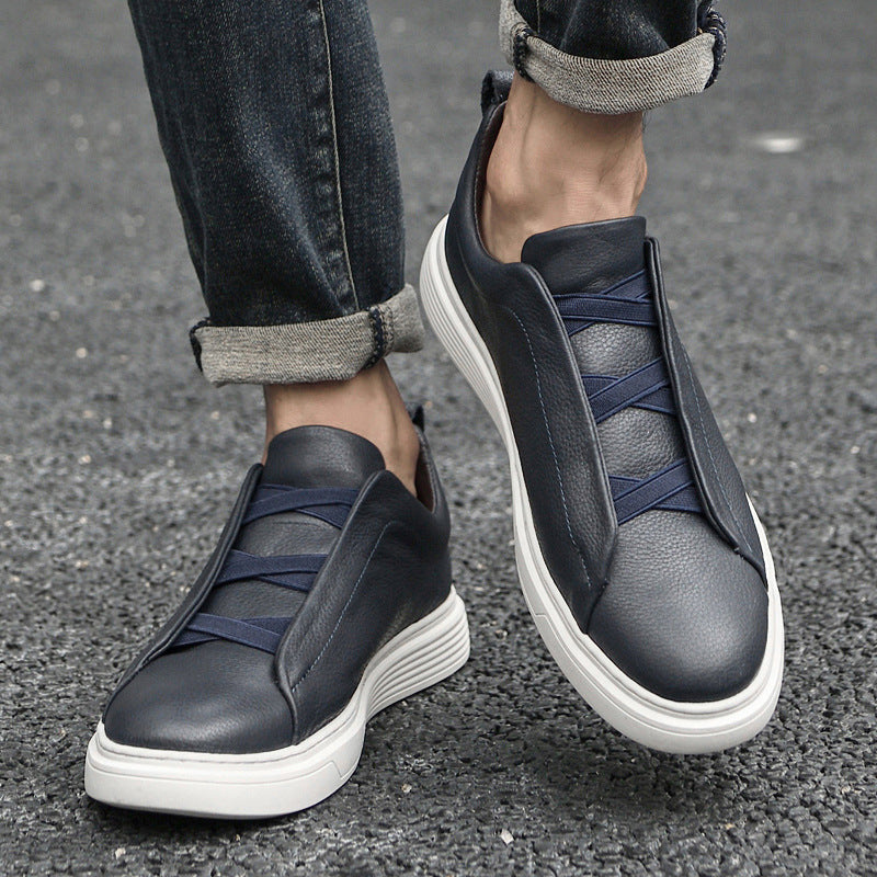 Vanguard – Genuine Leather Loop-Lace Sneakers