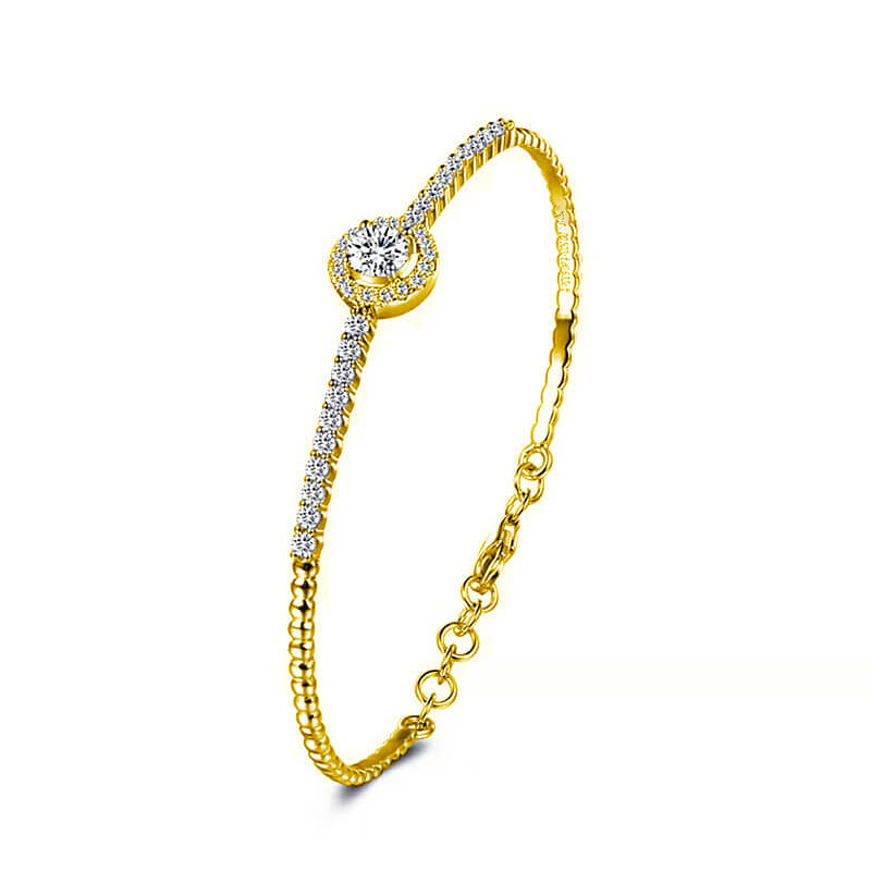 925 Silver Moissanite Bracelet V02