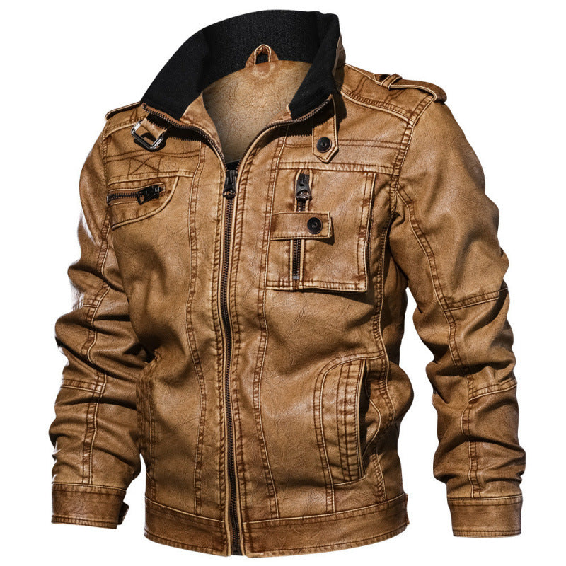 BlackForge™ Apex PU Leather Jacket