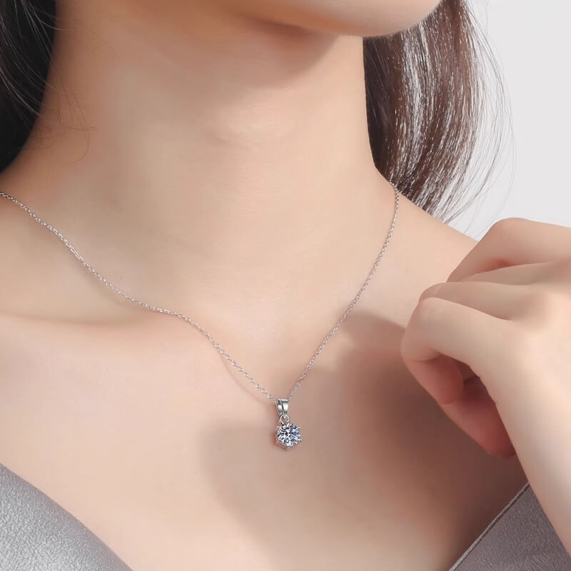 925 Silver Geometric Necklace