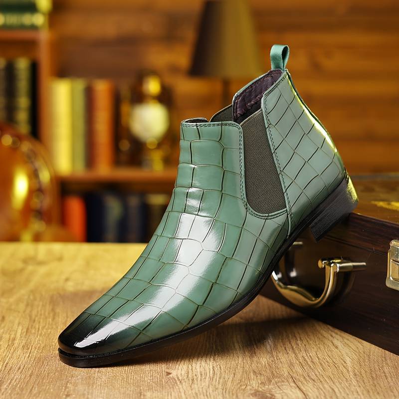Crocodile Luxe Chelsea Boots