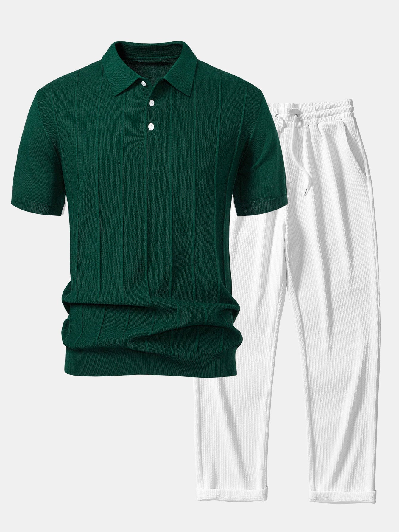 Ethan Stripe Polo & Pants Set