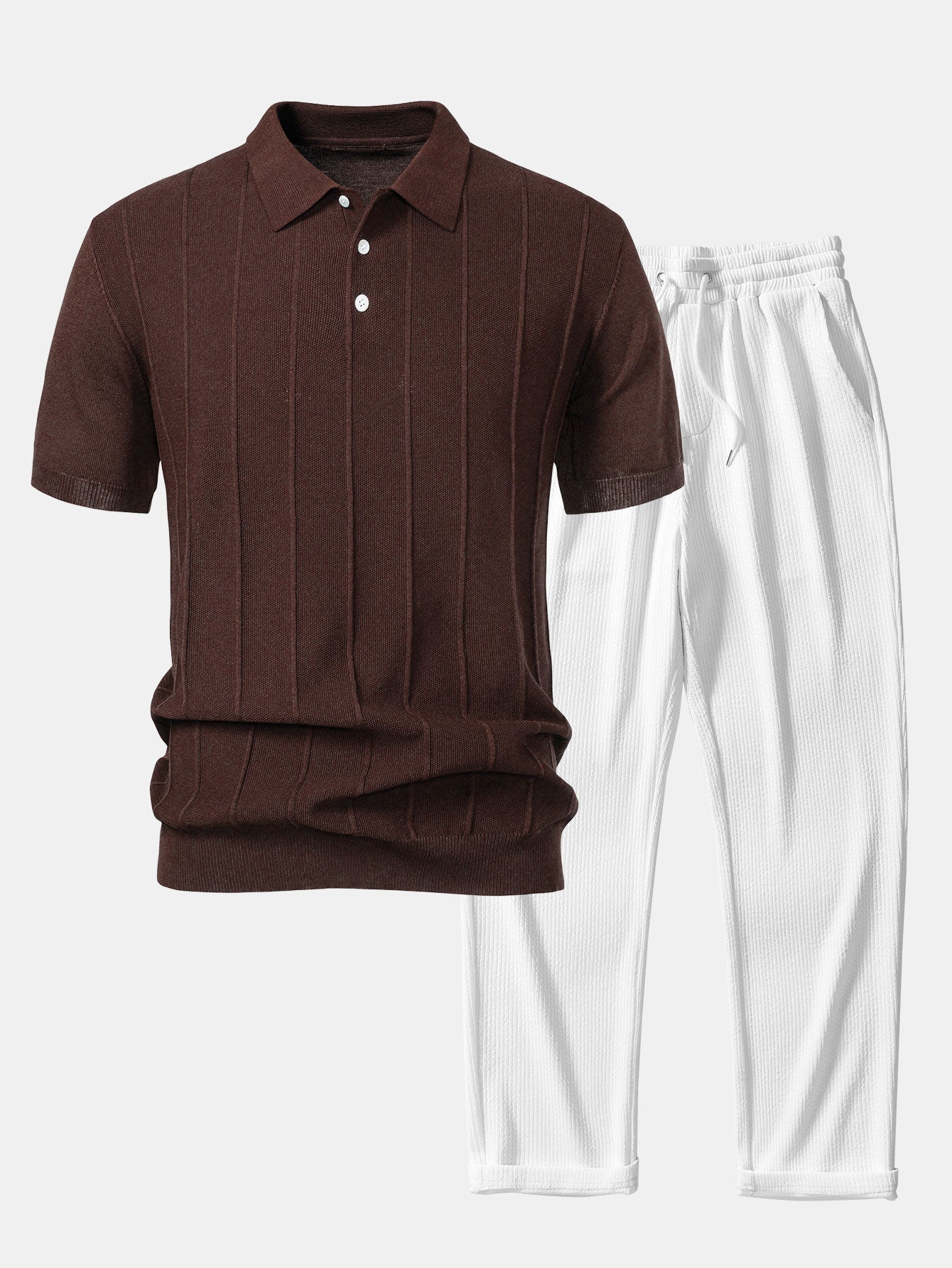 Ethan Stripe Polo & Pants Set
