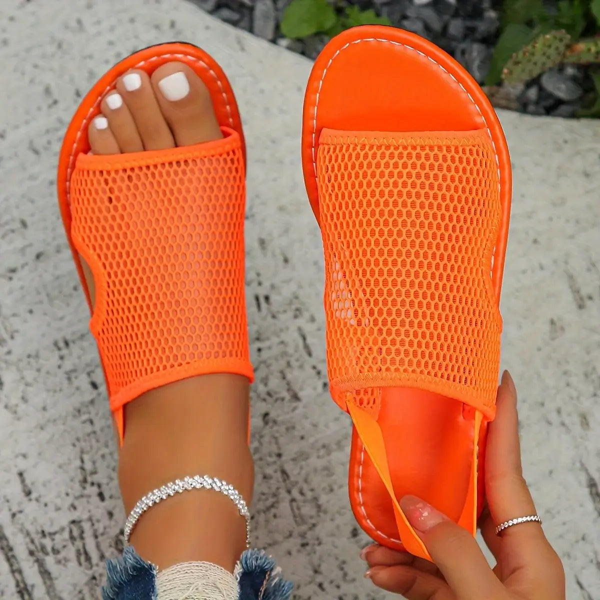 Lily Mesh Sandals