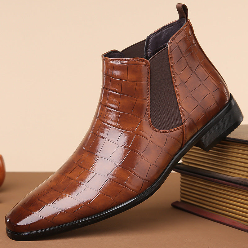 Crocodile Luxe Chelsea Boots