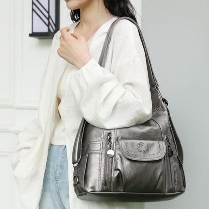 SeoulEase™ PU Shoulder Handbag