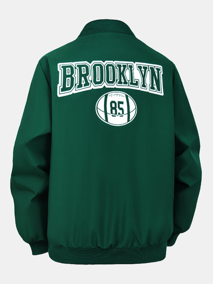 New York Brooklyn Rugby Print Jacket