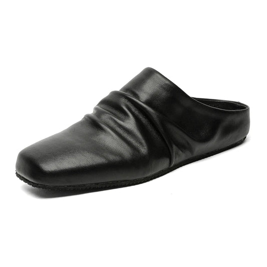 Draped Leather Loafer
