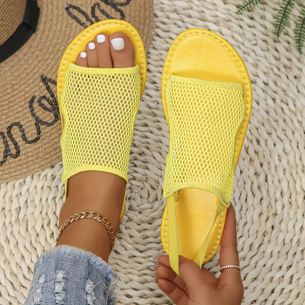 Lily Mesh Sandals