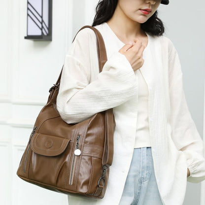 SeoulEase™ PU Shoulder Handbag