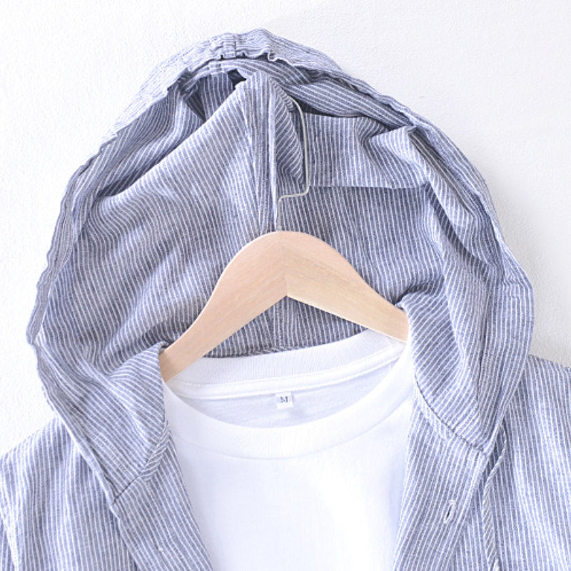 Lumen – Cotton Hooded Shirt