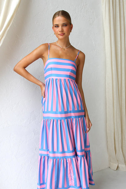 Laina Dress PINK/BLUE