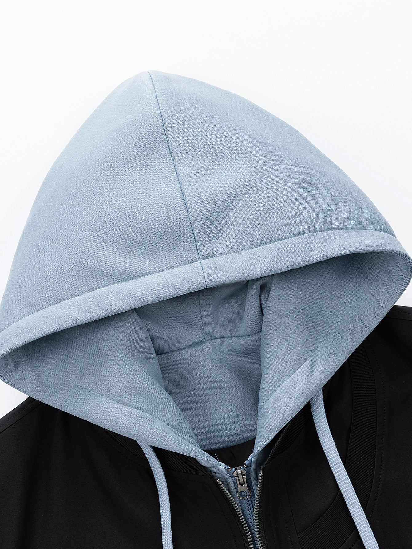 Contrast 2 In 1 Hooded Bomber Jacket