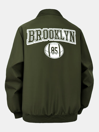 New York Brooklyn Rugby Print Jacket