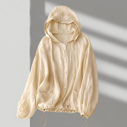 Rumi – Linen Hoodie