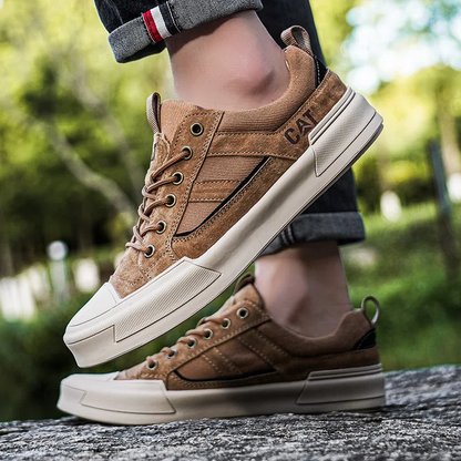 UrbanDrift – Premium Leather Mesh Sneakers