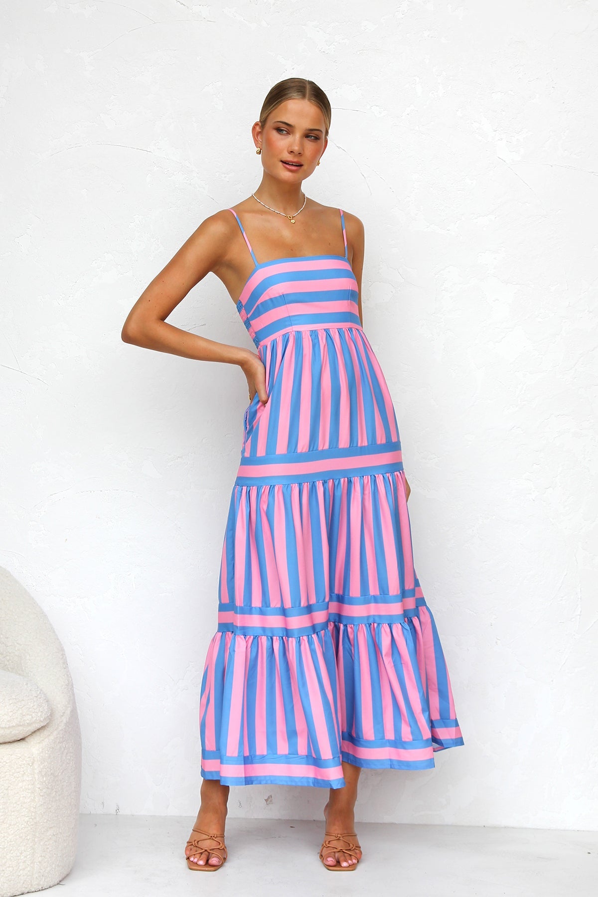 Laina Dress PINK/BLUE