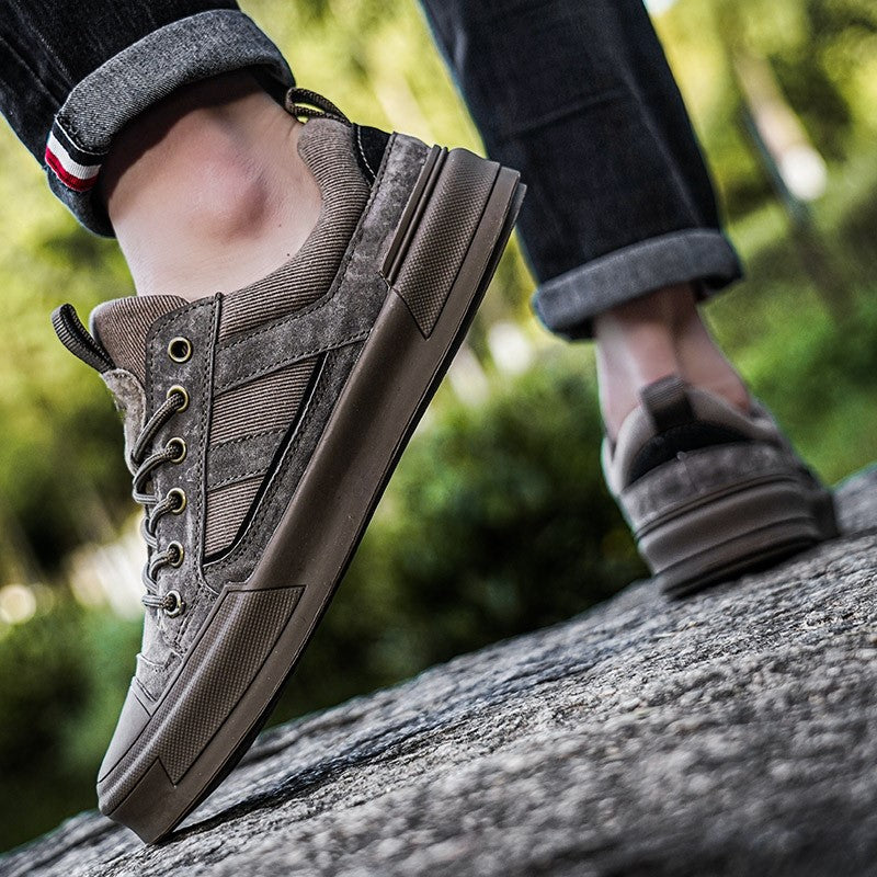 UrbanDrift – Premium Leather Mesh Sneakers