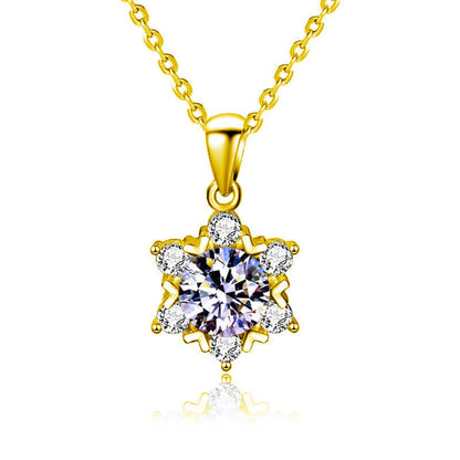 925 Silver Snowflake Necklace