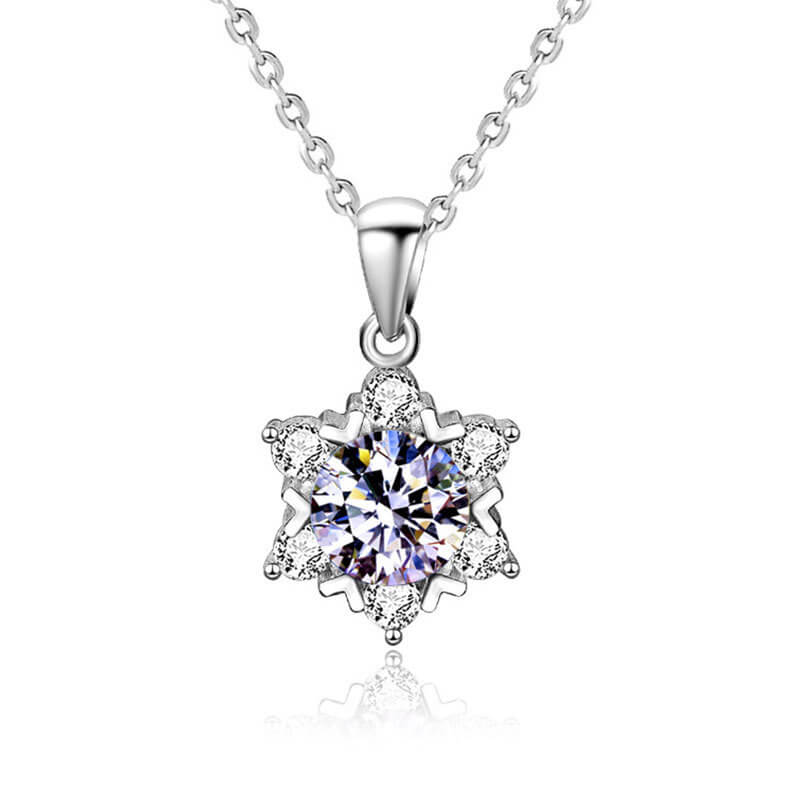 925 Silver Snowflake Necklace