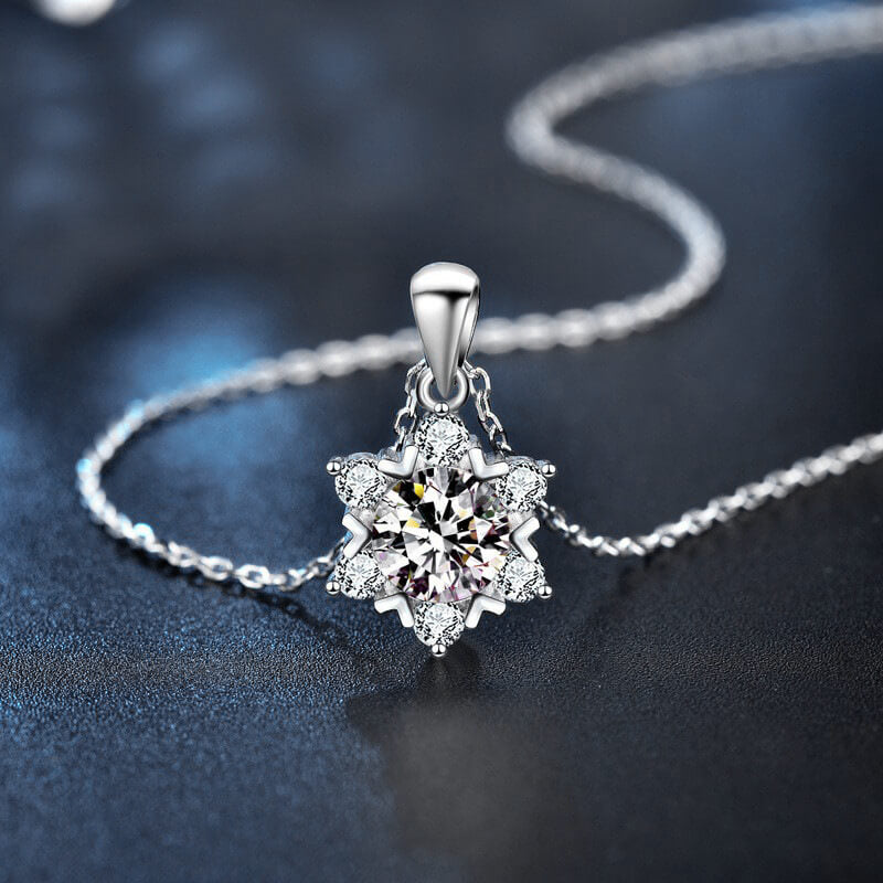 925 Silver Snowflake Necklace