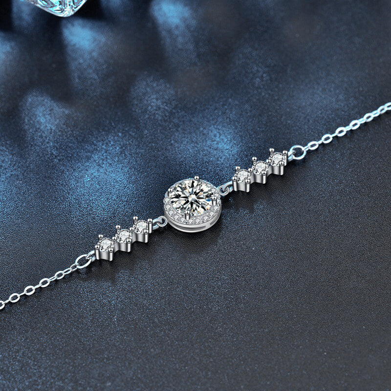925 Silver Moissanite Bracelet