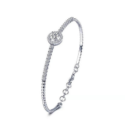 925 Silver Moissanite Bracelet V02