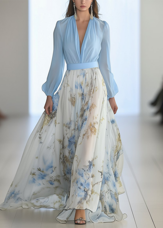 Madeleine - Long Dress with Floral Print
