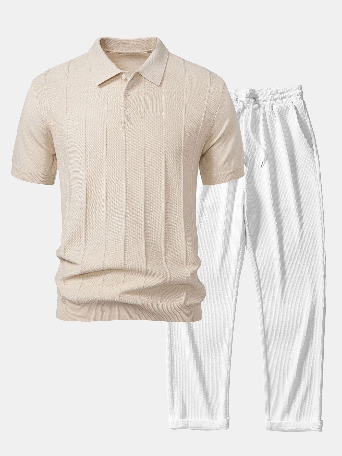 Ethan Stripe Polo & Pants Set