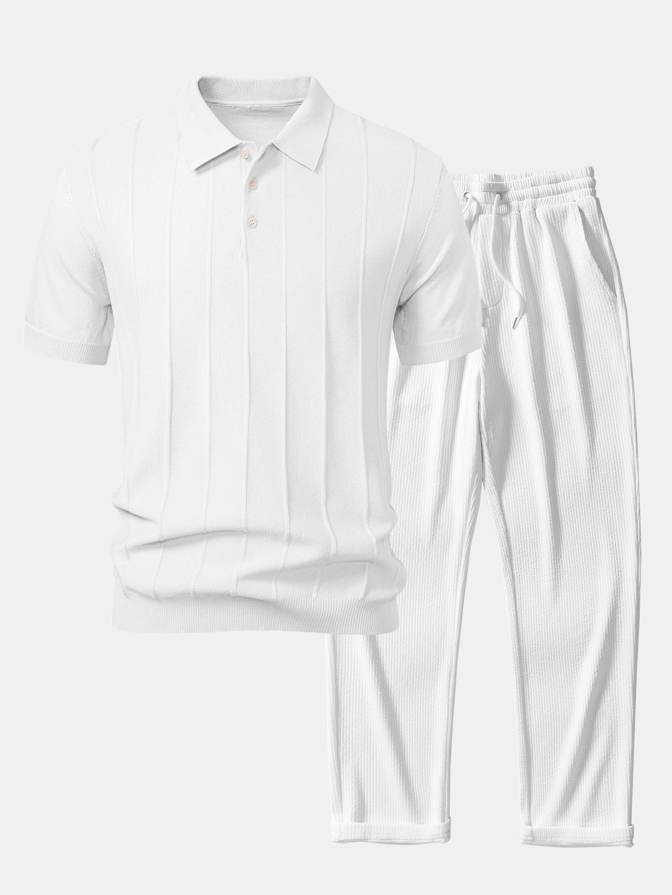 Ethan Stripe Polo & Pants Set