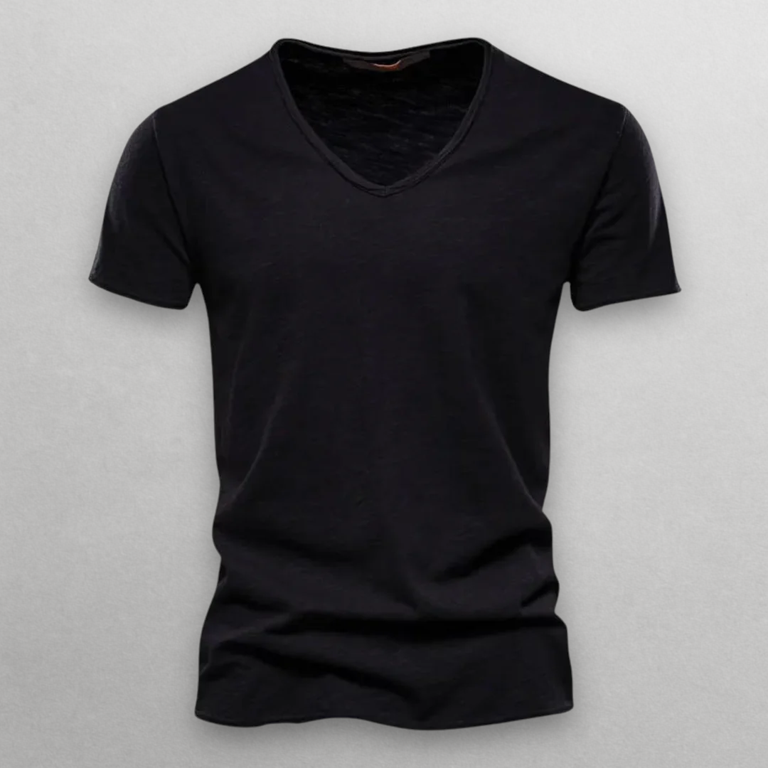 Paolo V-neck Cotton T-Shirt