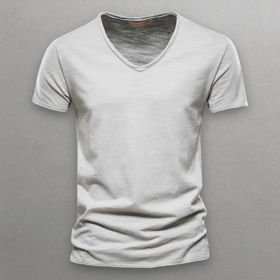 Paolo V-neck Cotton T-Shirt