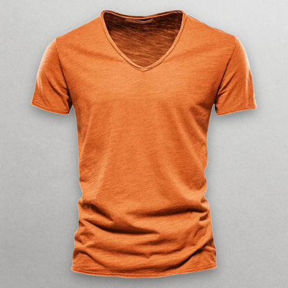 Paolo V-neck Cotton T-Shirt